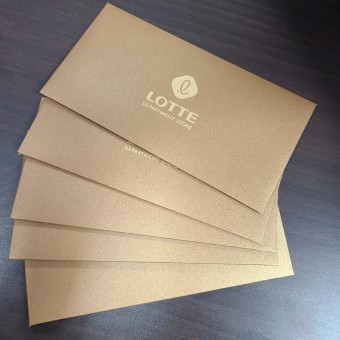 ★正品 LOTTE 백화점 스티커 gold 10.000장/box